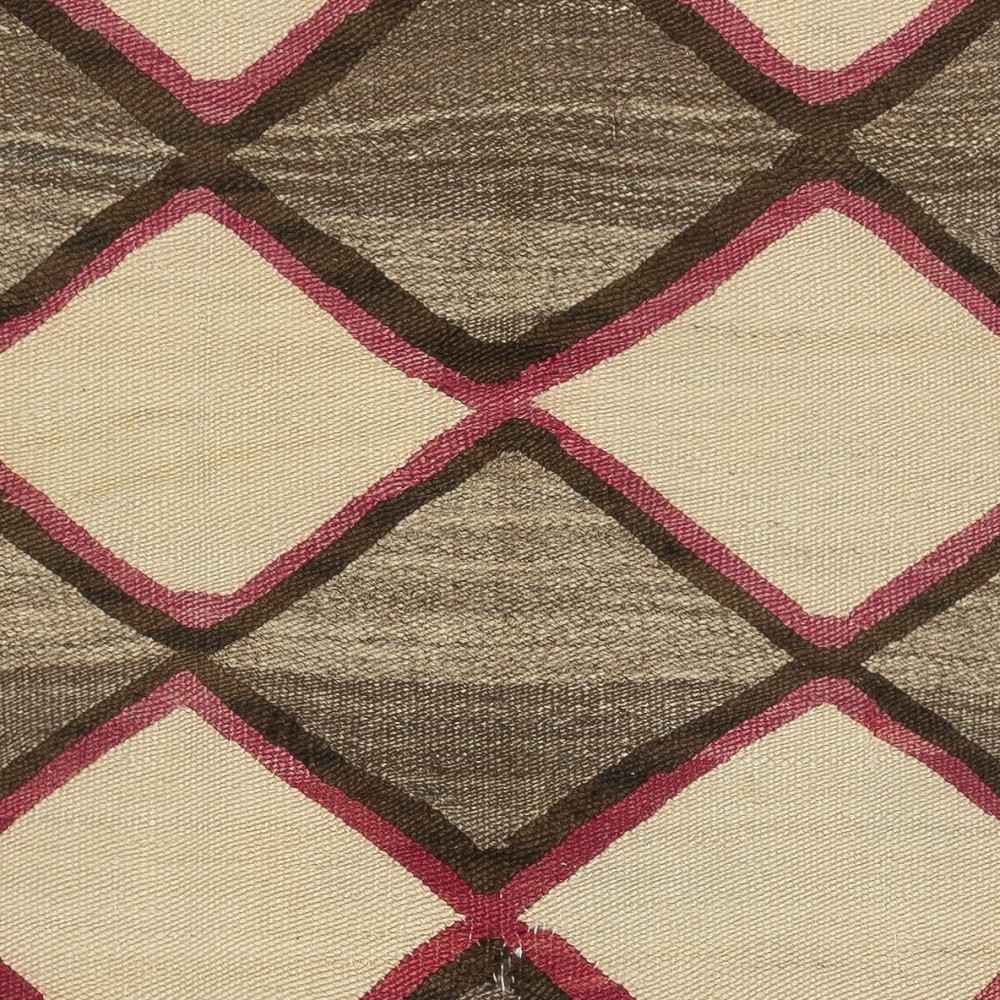 Antique American Indian Navajo Ganado Kilim Rug