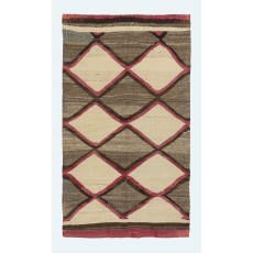 Antique American Indian Navajo Ganado Kilim Rug