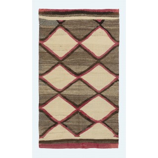 Antique American Indian Navajo Ganado Kilim Rug