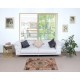Vintage Scatter Rug, circa 1950, Wool Hand Knotted Turkish Doormat
