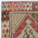 Vintage Scatter Rug, circa 1950, Wool Hand Knotted Turkish Doormat