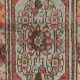 Vintage Scatter Rug, circa 1950, Wool Hand Knotted Turkish Doormat