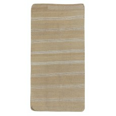 Hand-Woven Striped Turkish Kilim. 100% Wool. Vintage Flat-Weave Rug