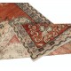 Vintage Handmade Turkish Accent Rug in Red and Beige Color, 100% Wool