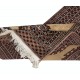 Fine Vintage Afghan Runner Rug, Wool pile on cotton foundation.