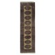 Fine Vintage Afghan Runner Rug, Wool pile on cotton foundation.