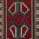 Traditional Vintage Handmade Turkish Accent Rug Made of Wool