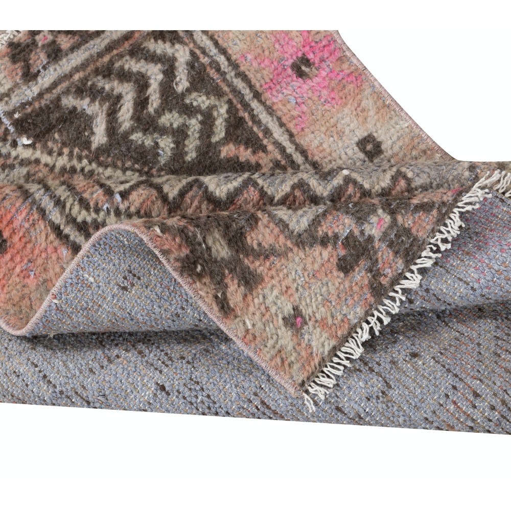 Vintage Handmade Scatter Rug, Turkish Accent Rug, Decorative Door Mat