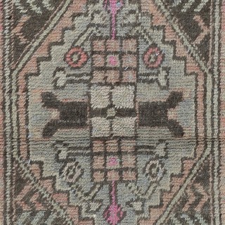 Vintage Handmade Scatter Rug, Turkish Accent Rug, Decorative Door Mat