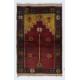 Handmade Turkish Prayer Rug. 100% Wool. Vintage Red Prayer Mat