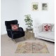 One of a pair Vintage Handmade Scatter Rug. Turkish Accent Rug. Decorative Door Mat