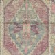 One of a pair Vintage Handmade Scatter Rug. Turkish Accent Rug. Decorative Door Mat