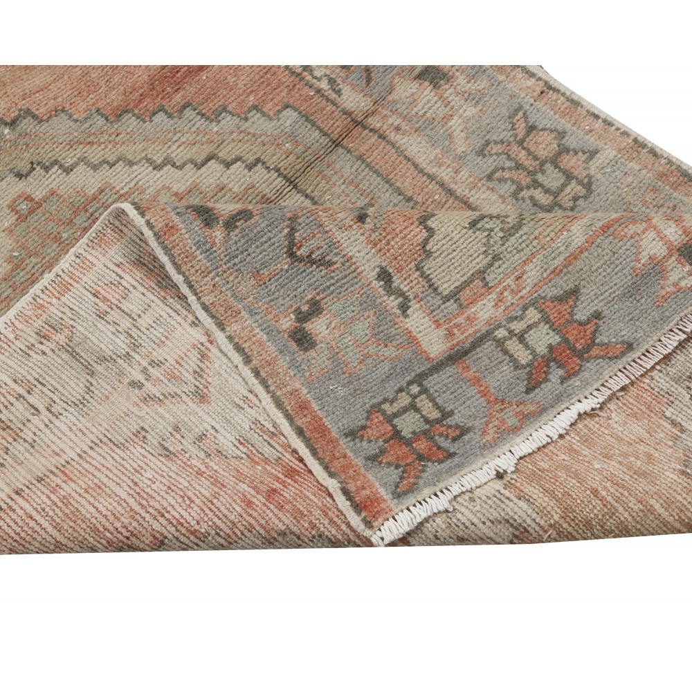 Traditional Vintage Handmade Turkish Rug, 100% Wool