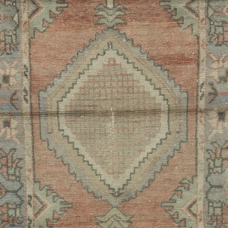Traditional Vintage Handmade Turkish Rug, 100% Wool