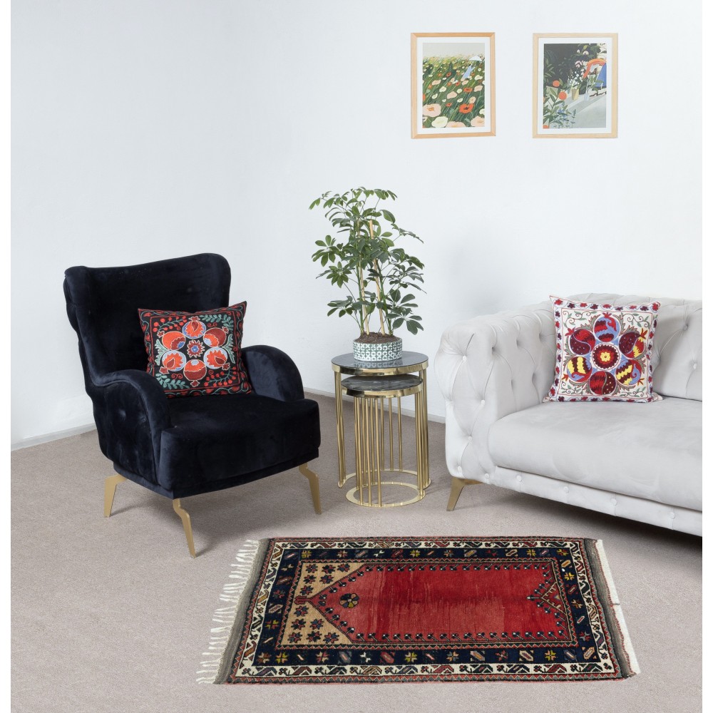 Handmade Turkish Prayer Rug. Islamic Prayer Rug. Luxury Prayer Mat. 100% Wool