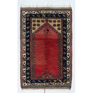 Handmade Turkish Prayer Rug. Islamic Prayer Rug. Luxury Prayer Mat. 100% Wool