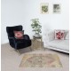 One of a pair Vintage Handmade Scatter Rug. Turkish Accent Rug. Decorative Door Mat