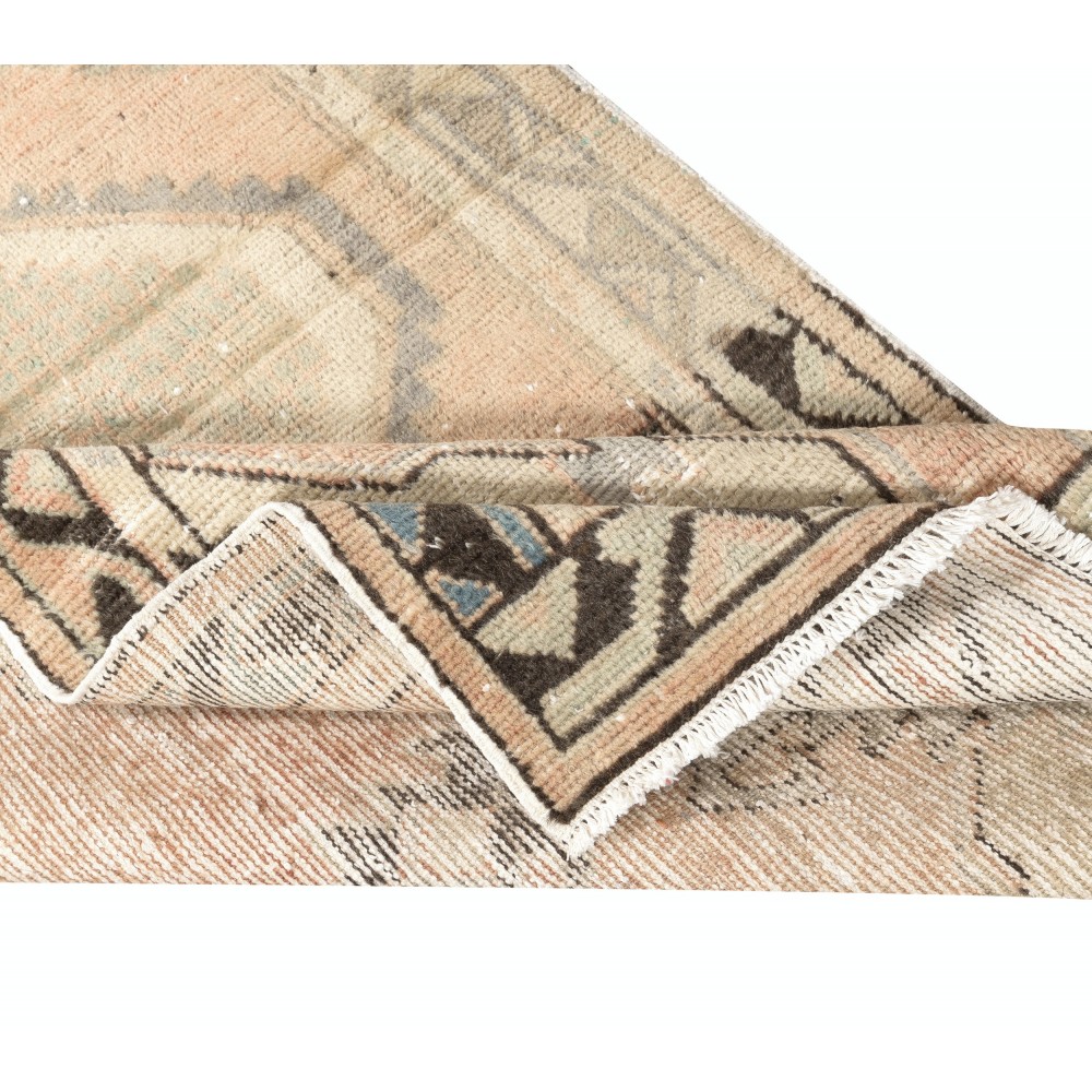 Vintage Turkish Accent Rug, Unique Door Mat, Handmade Kitchen Rug