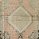 Vintage Turkish Accent Rug, Unique Door Mat, Handmade Kitchen Rug