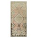Vintage Turkish Accent Rug, Unique Door Mat, Handmade Kitchen Rug