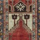 Vintage Handmade Turkish Konya Prayer Rug, 100% Wool