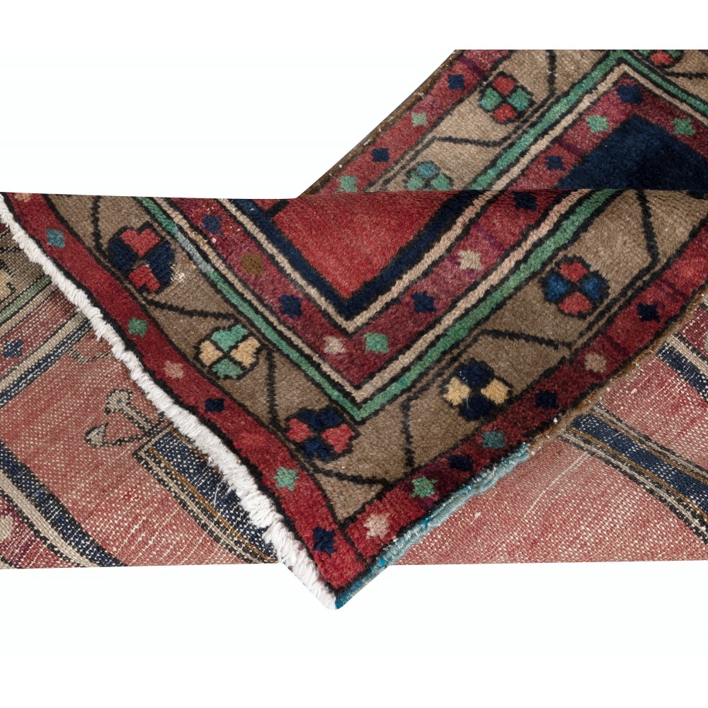 Handmade Turkish Prayer Rug. Ramadan Gift. Vintage Red Prayer Mat