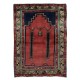 Handmade Turkish Prayer Rug. Ramadan Gift. Vintage Red Prayer Mat