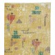 One of a pair of Rare Mid-Century Modern Rug Runners designed by late Artist Zeki Muren