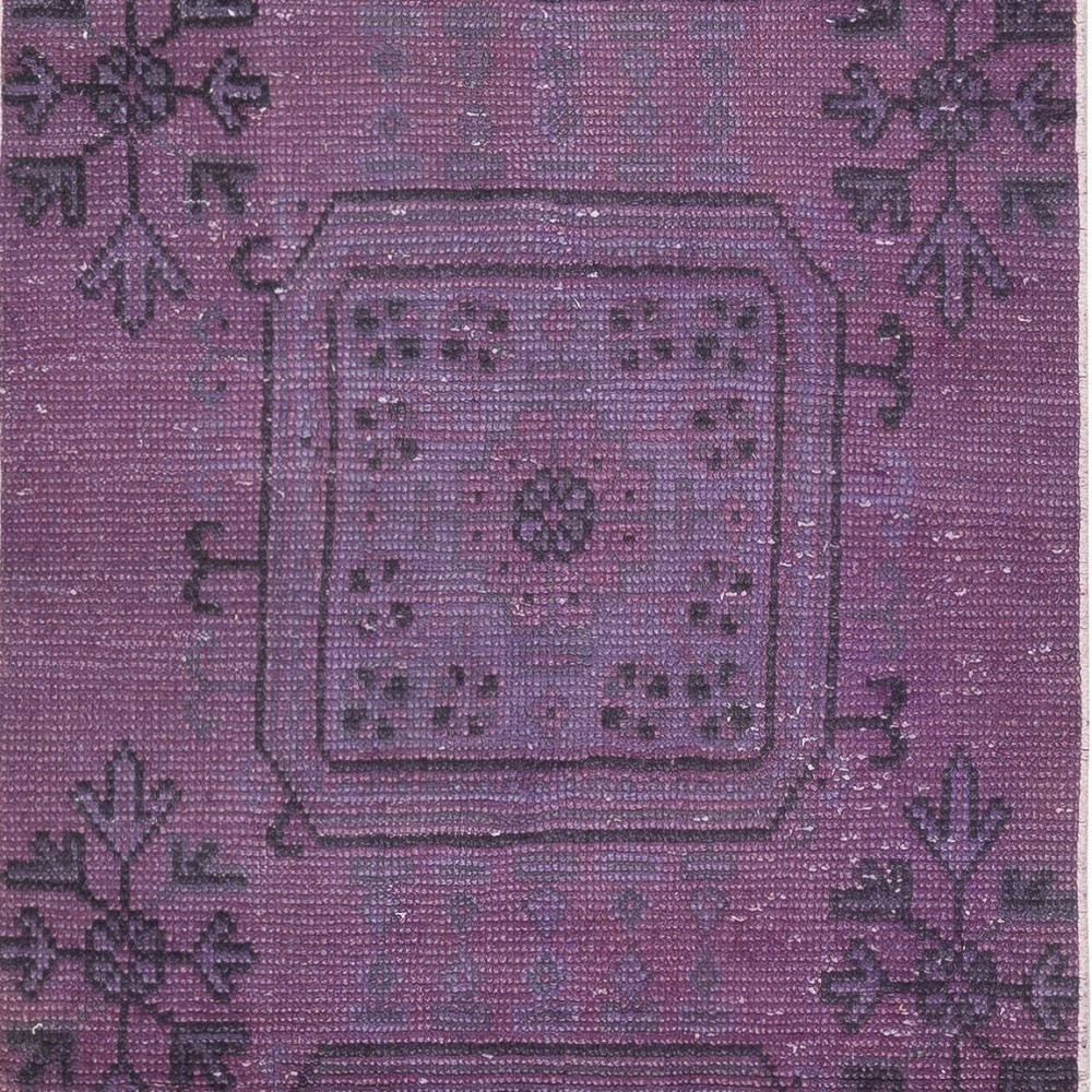 Handmade Hallway Runner. Kitchen Rug. Corridor Rug. Purple Color Stair Rug