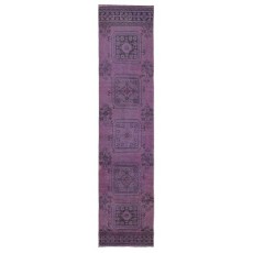 Handmade Hallway Runner. Kitchen Rug. Corridor Rug. Purple Color Stair Rug