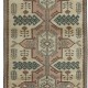 Vintage Handmade Turkish Wool Narrow Runner Rug for Hallway Decor