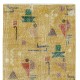 One of a pair of Rare Mid-Century Modern Rug Runners designed by late Artist Zeki Muren