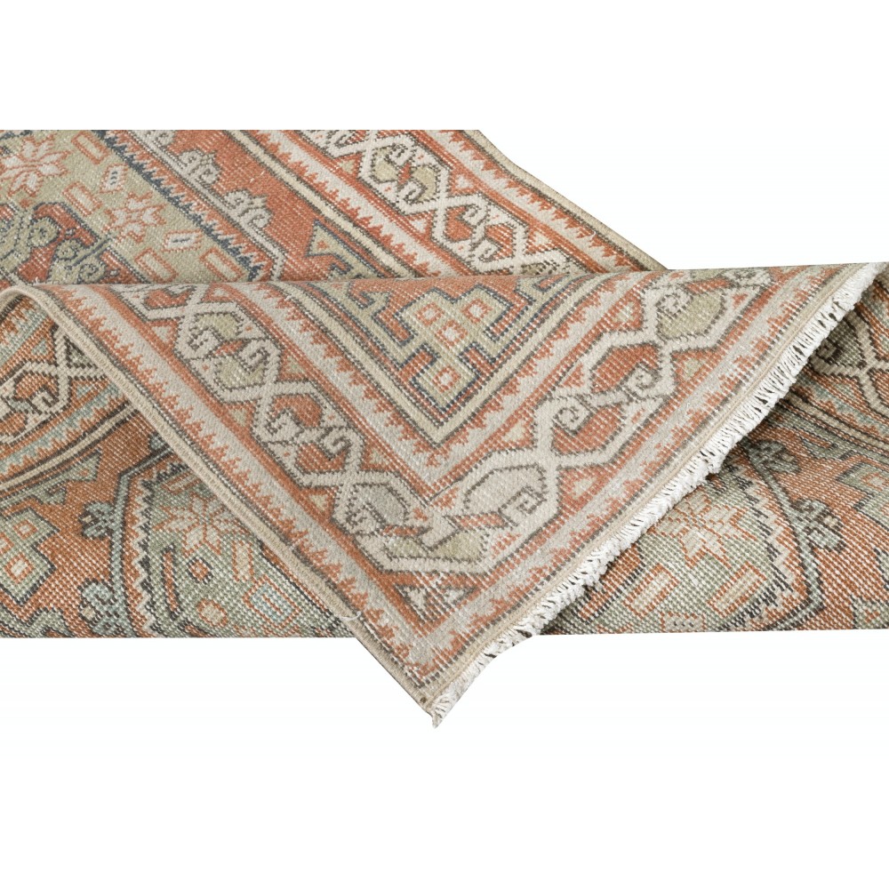 Vintage Runner Rug for Kitchen. Handmade Hallway Rug. Turkish Stair Rug. Narrow Corridor Rug