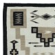 Vintage Navajo Storm Pattern Flat-weave Kilim Rug. 100% Wool