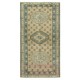 Mid-Century Handmade Turkish Accent Rug Made of Wool