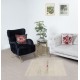 Minimalist Vintage Anatolian "Tulu" Rug in Solid Beige, 100% Natural Wool