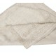 Minimalist Vintage Anatolian "Tulu" Rug in Solid Beige, 100% Natural Wool