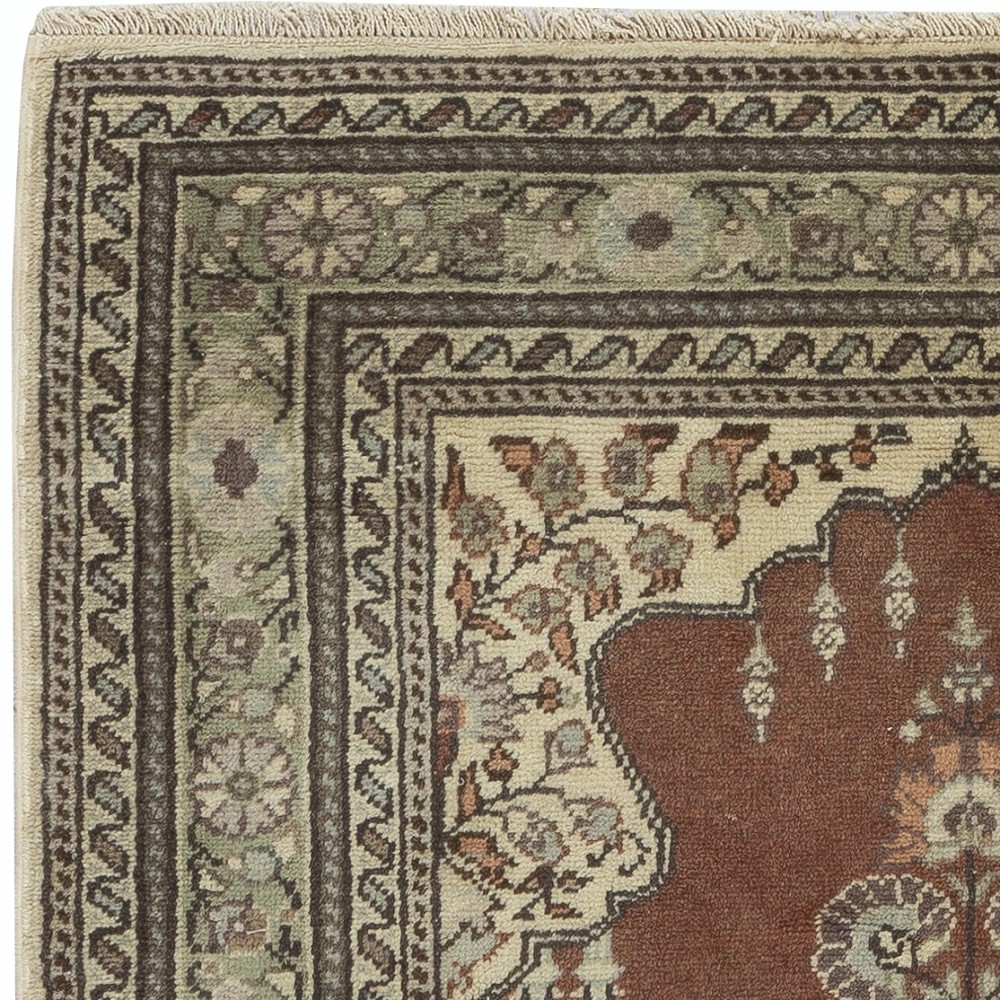 Handmade Turkish Kayseri Prayer Rug, 100% Wool, Vintage Prayer Mat