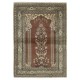 Handmade Turkish Kayseri Prayer Rug, 100% Wool, Vintage Prayer Mat