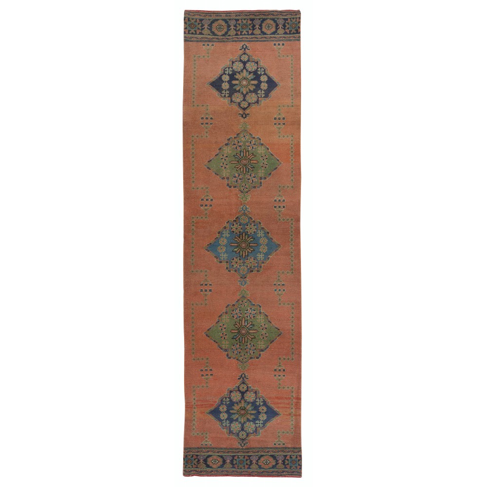 Vintage Runner Rug for Kitchen. Handmade Hallway Rug. Turkish Stair Rug