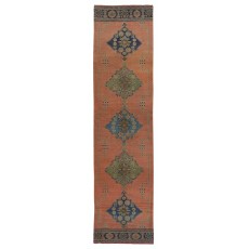 Vintage Runner Rug for Kitchen. Handmade Hallway Rug. Turkish Stair Rug