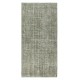 Vintage Handmade Turkish Accent Rug in Brown Color