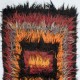Vintage Shag Pile Handmade Turkish Tulu Runner Rug Made of Mohair Wool