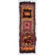 Vintage Shag Pile Handmade Turkish Tulu Runner Rug Made of Mohair Wool