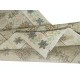 Handmade Turkish Accent Rug for Kitchen. Vintage Small Rug for Entryway or Bedroom