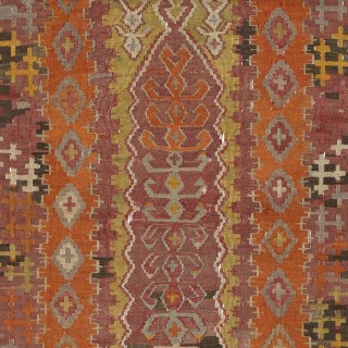 Antique Hand-Woven Bohemian Turkish Kilim Rug. 100% Wool | Circa 1920