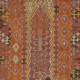Mid-Century Hand-Woven Bohemian Turkish Kilim. 100% Wool. Vintage Flat-Weave Rug