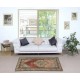 One of a pair Vintage Handmade Turkish Area Rug, 100% Wool