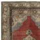 One of a pair Vintage Handmade Turkish Area Rug, 100% Wool