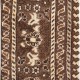 Handmade Turkish Wool Rug Cushion. Bohemian Home Decor. Vintage Toss Pillow Cover